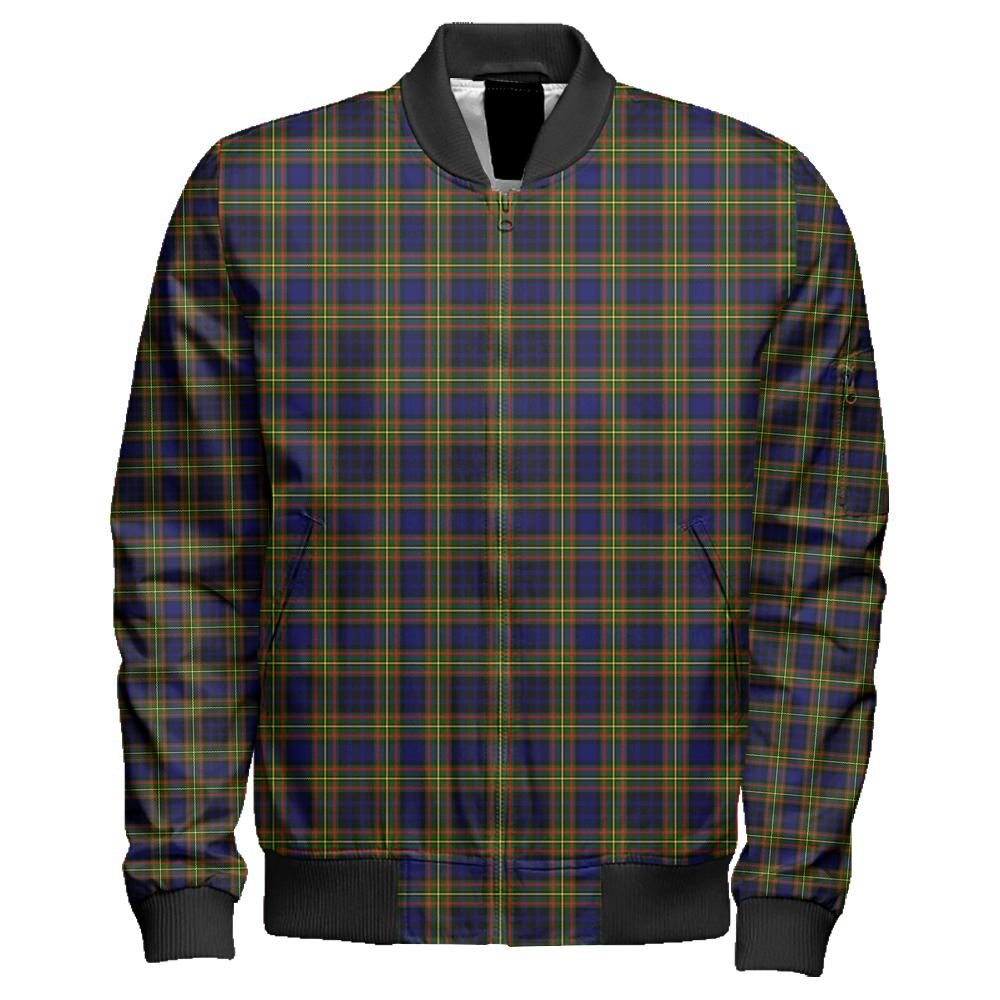 Clelland Modern Tartan Classic Zipper Bomber Jacket