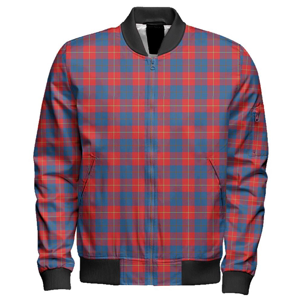 Galloway Red Tartan Classic Zipper Bomber Jacket