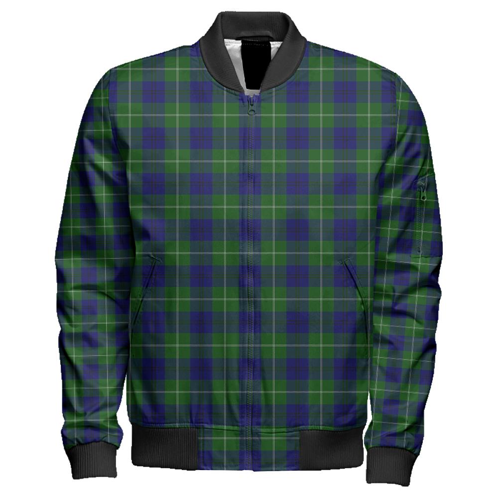 Oliphant Modern Tartan Classic Zipper Bomber Jacket