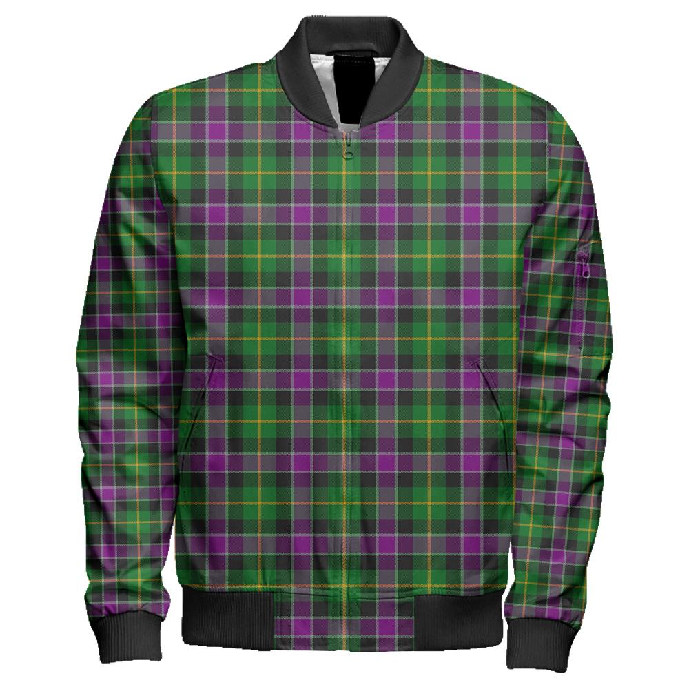 Selkirk Tartan Classic Zipper Bomber Jacket