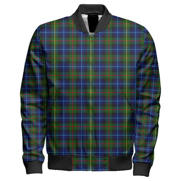 Smith Modern Tartan Classic Zipper Bomber Jacket