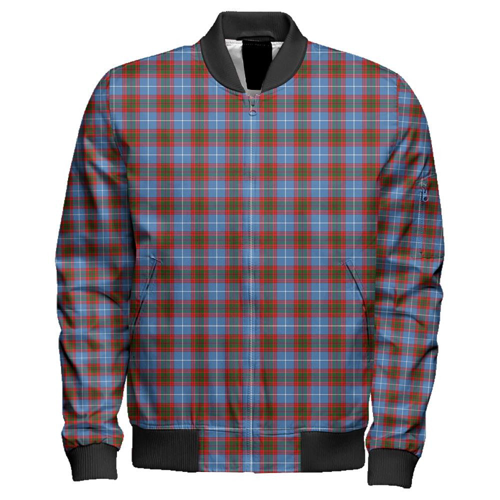 Edinburgh District Tartan Classic Zipper Bomber Jacket