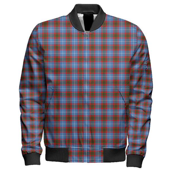 Edinburgh District Tartan Classic Zipper Bomber Jacket