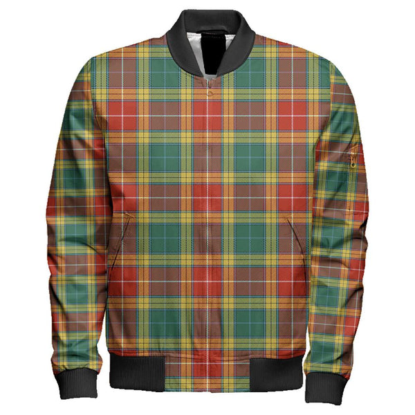 Buchanan Old Set Weathered Tartan Classic Zipper Bomber Jacket