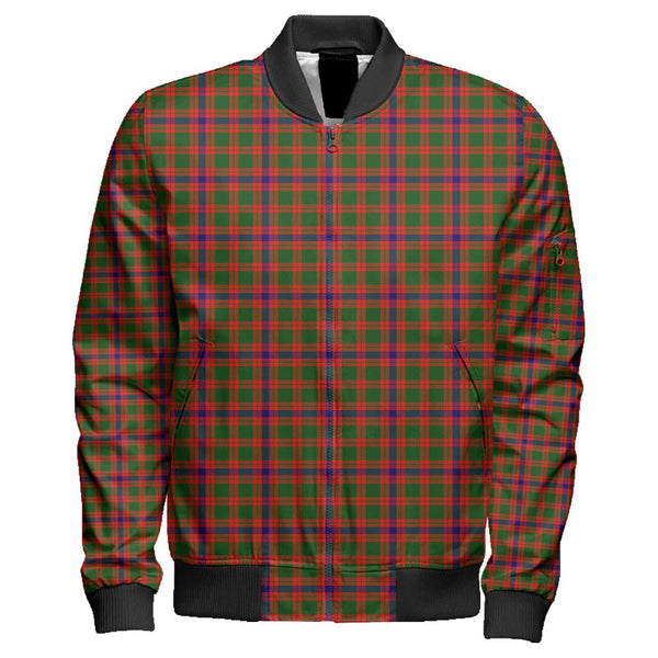 Skene Modern Tartan Classic Zipper Bomber Jacket