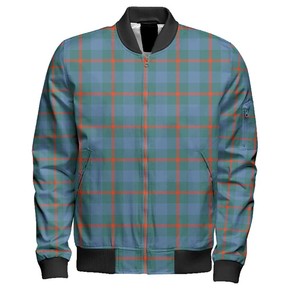 Agnew Ancient Tartan Classic Zipper Bomber Jacket