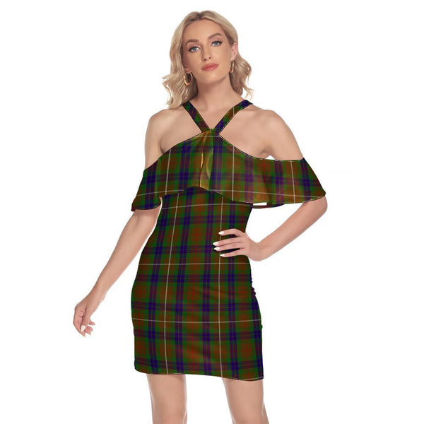 Fraser Hunting 01 Tartan Classic Shoulder Cami Dress