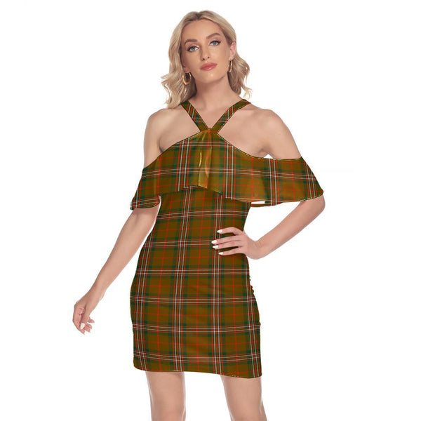 Scott Brown Modern Tartan Classic Shoulder Cami Dress