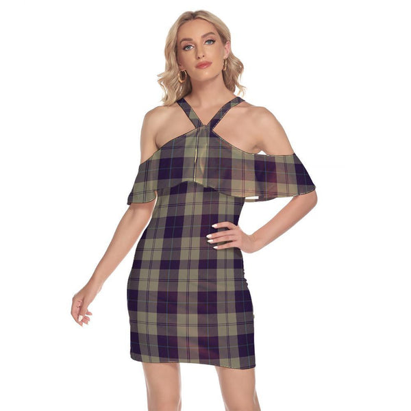 Cunningham Dress Blue Dancers Tartan Classic Shoulder Cami Dress