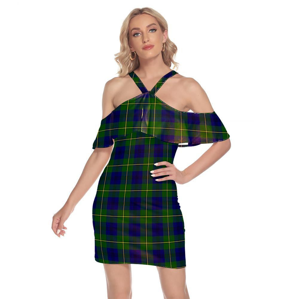 Johnston Modern Tartan Classic Shoulder Cami Dress