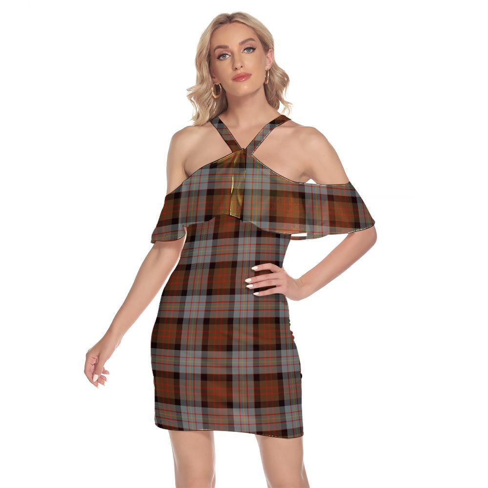 Cameron of Erracht Weathered Tartan Classic Shoulder Cami Dress