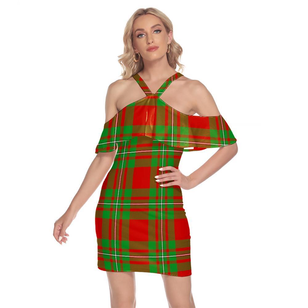 Callander Modern Tartan Classic Shoulder Cami Dress