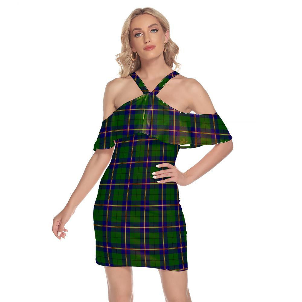 Carmichael Modern Tartan Classic Shoulder Cami Dress