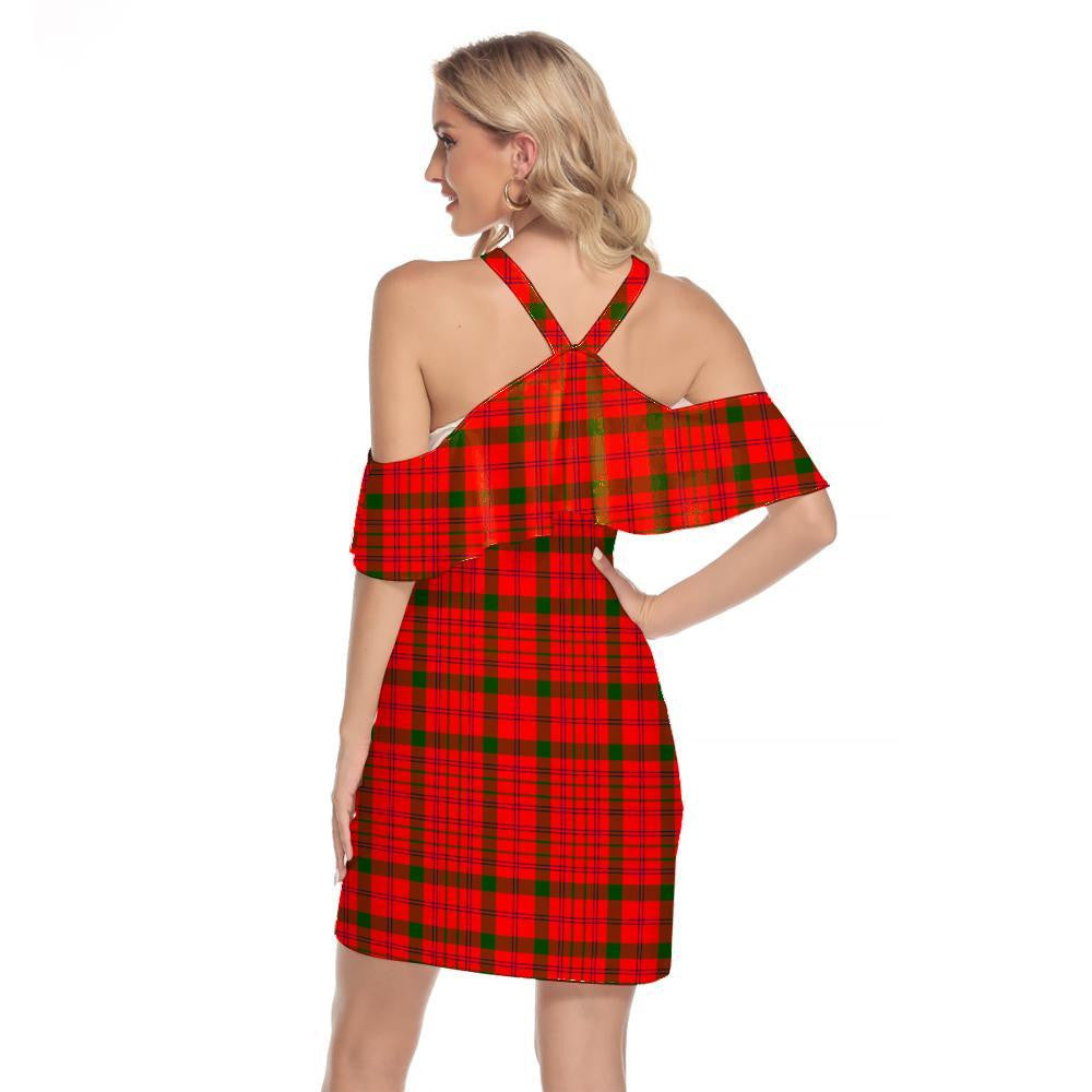 MacDonnell of Keppoch Modern Tartan Classic Shoulder Cami Dress