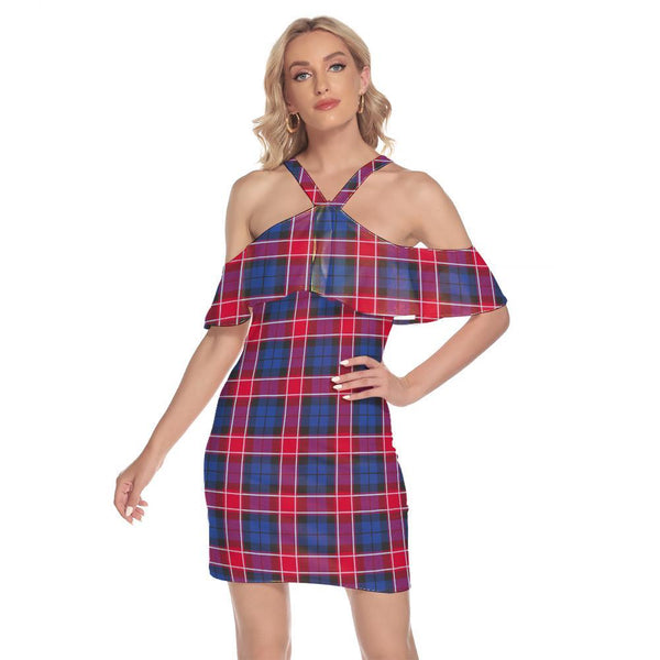 Graham of Menteith Red 02 Tartan Classic Shoulder Cami Dress