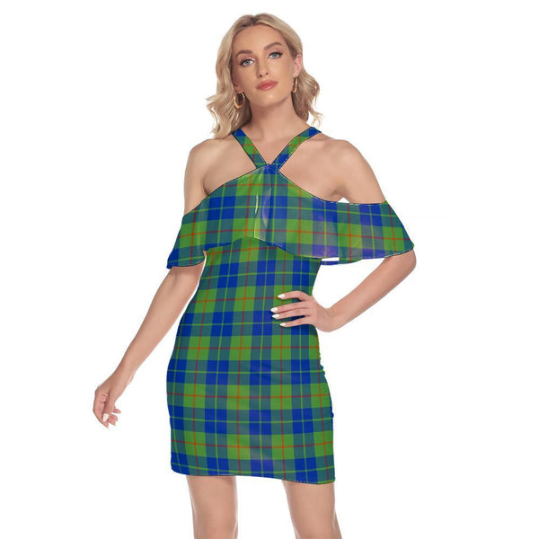 Barclay Hunting Ancient Tartan Classic Shoulder Cami Dress