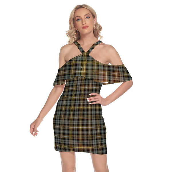 Campbell Argyll Weathered Tartan Classic Shoulder Cami Dress