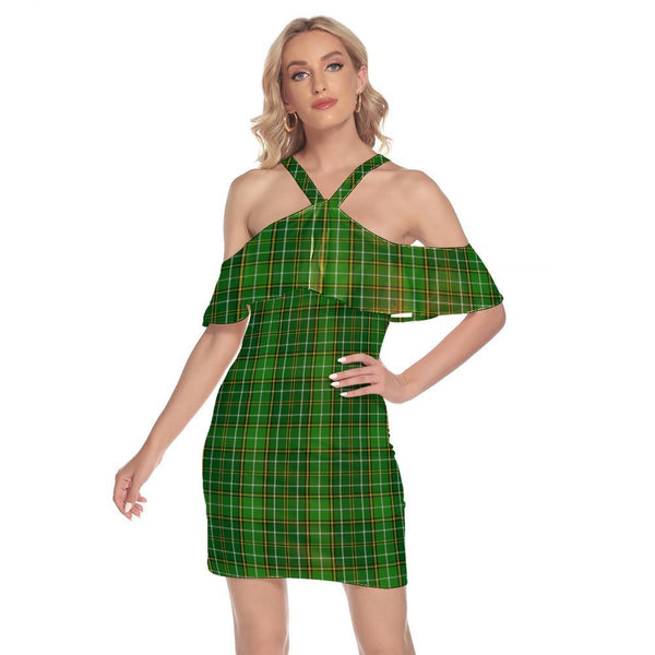 Forrester or Foster Hunting Tartan Classic Shoulder Cami Dress