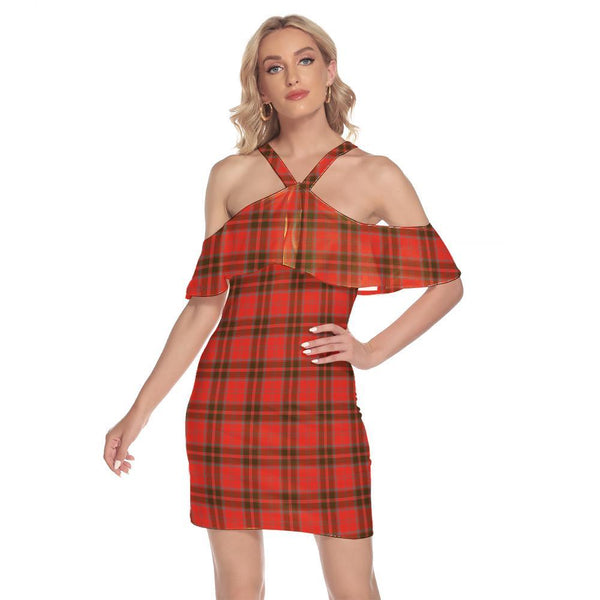 Grant Weathered Tartan Classic Shoulder Cami Dress