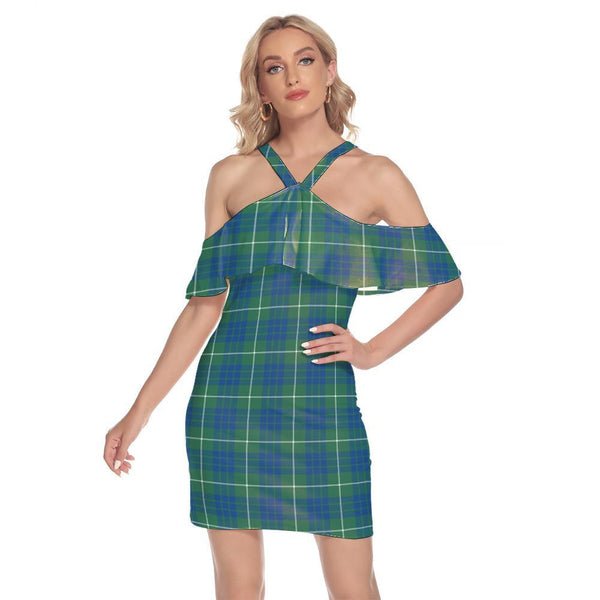 Hamilton Hunting Ancient Tartan Classic Shoulder Cami Dress