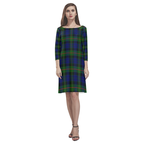 Gunn Modern Tartan Classic Round Neck Dress