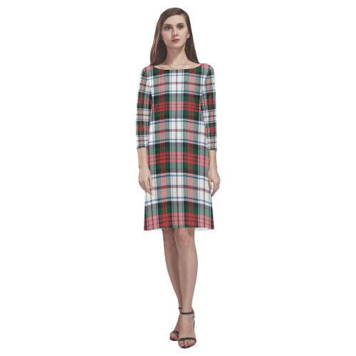 Macduff Dress Modern Tartan Classic Round Neck Dress