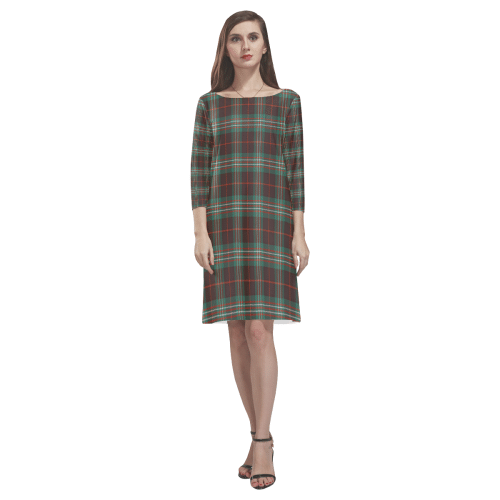 Scott Brown Ancient Tartan Classic Round Neck Dress