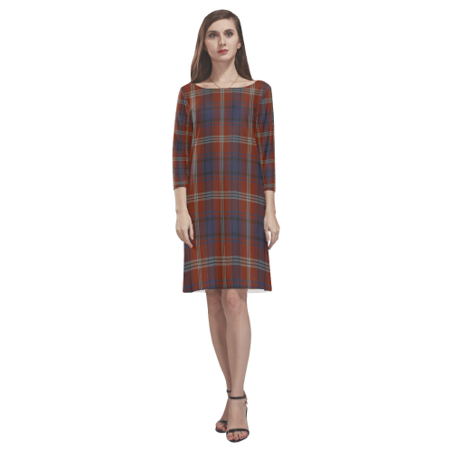 Ainslie Tartan Classic Round Neck Dress