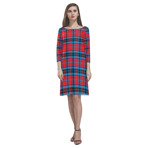 Mactavish Modern Tartan Classic Round Neck Dress