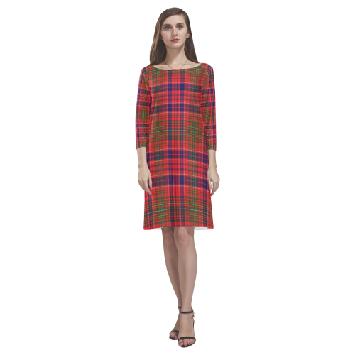 Lumsden Modern Tartan Classic Round Neck Dress