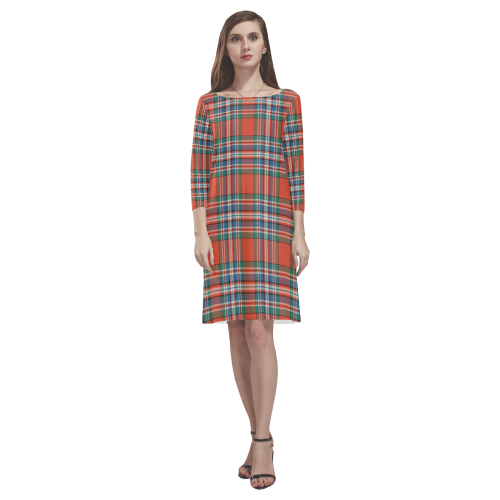 Macfarlane Ancient(1) Tartan Classic Round Neck Dress