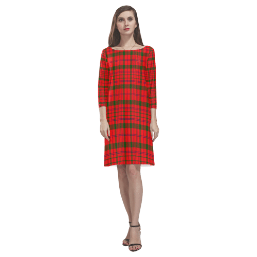 Macdonnell Of Keppoch Modern Tartan Classic Round Neck Dress