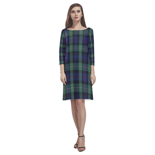 Clan Mackenzie Tartan Classic Round Neck Dress