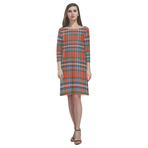 Macfarlane Ancient Tartan Classic Round Neck Dress