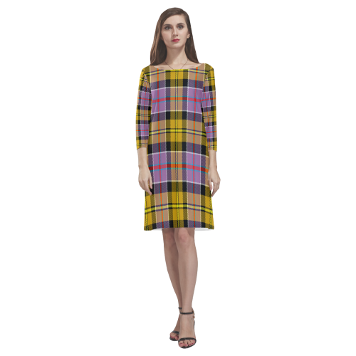 Culloden Ancient Tartan Classic Round Neck Dress