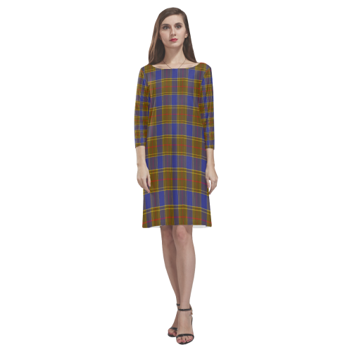 Balfour Modern Tartan Classic Round Neck Dress