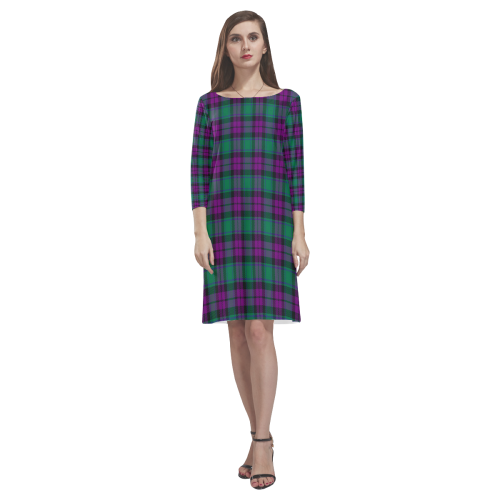 Macarthur  Milton Tartan Classic Round Neck Dress