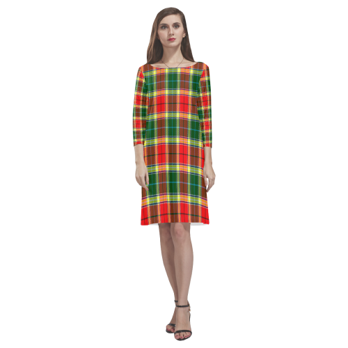 Gibbs Tartan Classic Round Neck Dress