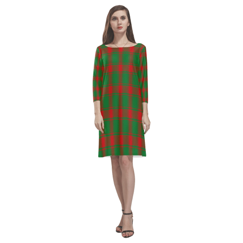 Middleton Modern Tartan Classic Round Neck Dress