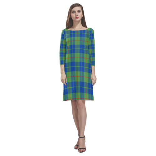 Barclay Hunting Ancient Tartan Classic Round Neck Dress