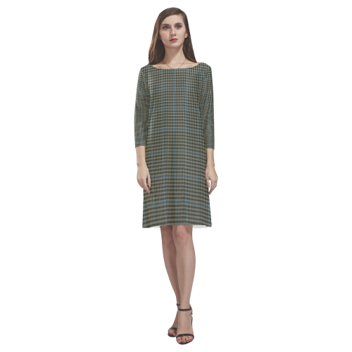 Haig Check Tartan Classic Round Neck Dress