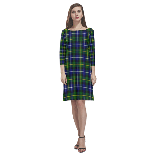 Macneill Of Barra Modern Tartan Classic Round Neck Dress