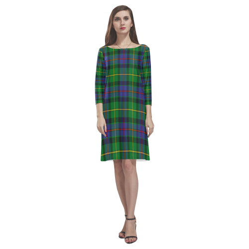 Tait Modern Tartan Classic Round Neck Dress