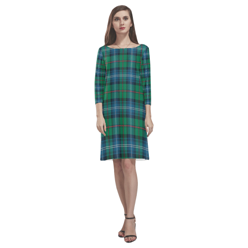 Urquhart Ancient Tartan Classic Round Neck Dress