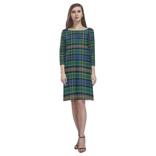 Allison Tartan Classic Round Neck Dress