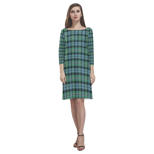 Melville Tartan Classic Round Neck Dress