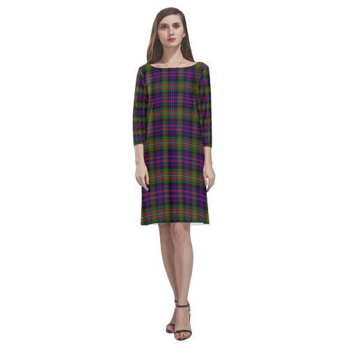 Macdonnell Of Glengarry Modern Tartan Classic Round Neck Dress