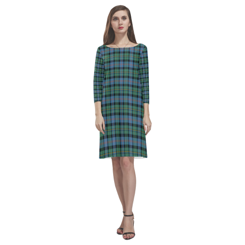 Malcolm Ancient Tartan Classic Round Neck Dress