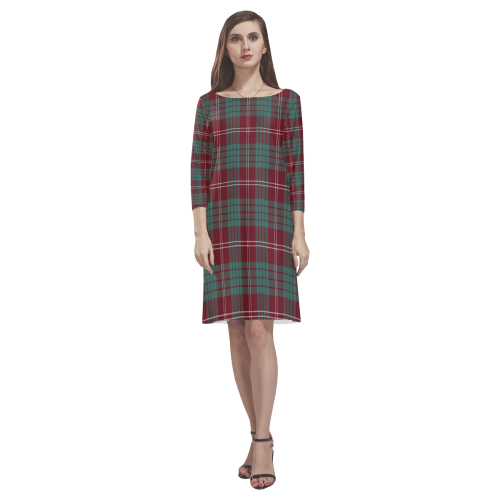 Crawford Modern Tartan Classic Round Neck Dress