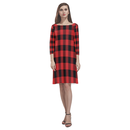 Rob Roy Macgregor Modern Tartan Classic Round Neck Dress